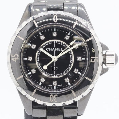 Chanel Ceramic Quartz Date Black Dial Watch
