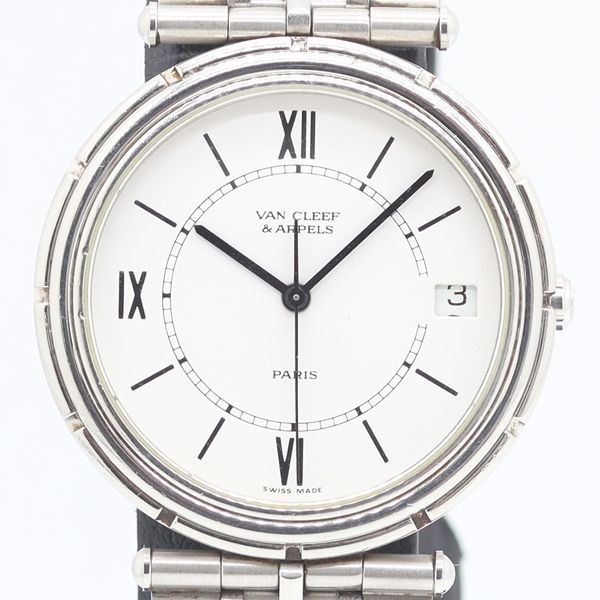 Van Cleef & Arpels la Collection 57 103 Quartz Date White Dial Watch