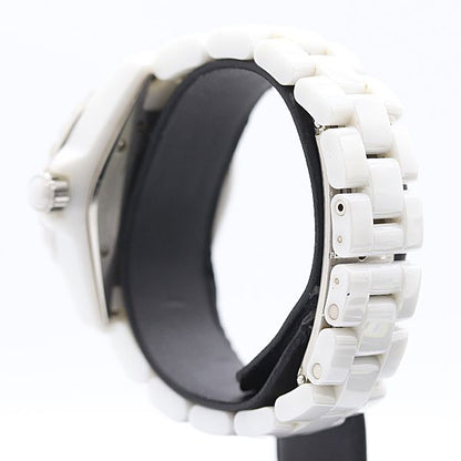 Chanel Box with Frame Quartz Diamond Bezel White Dial Watch — view 3