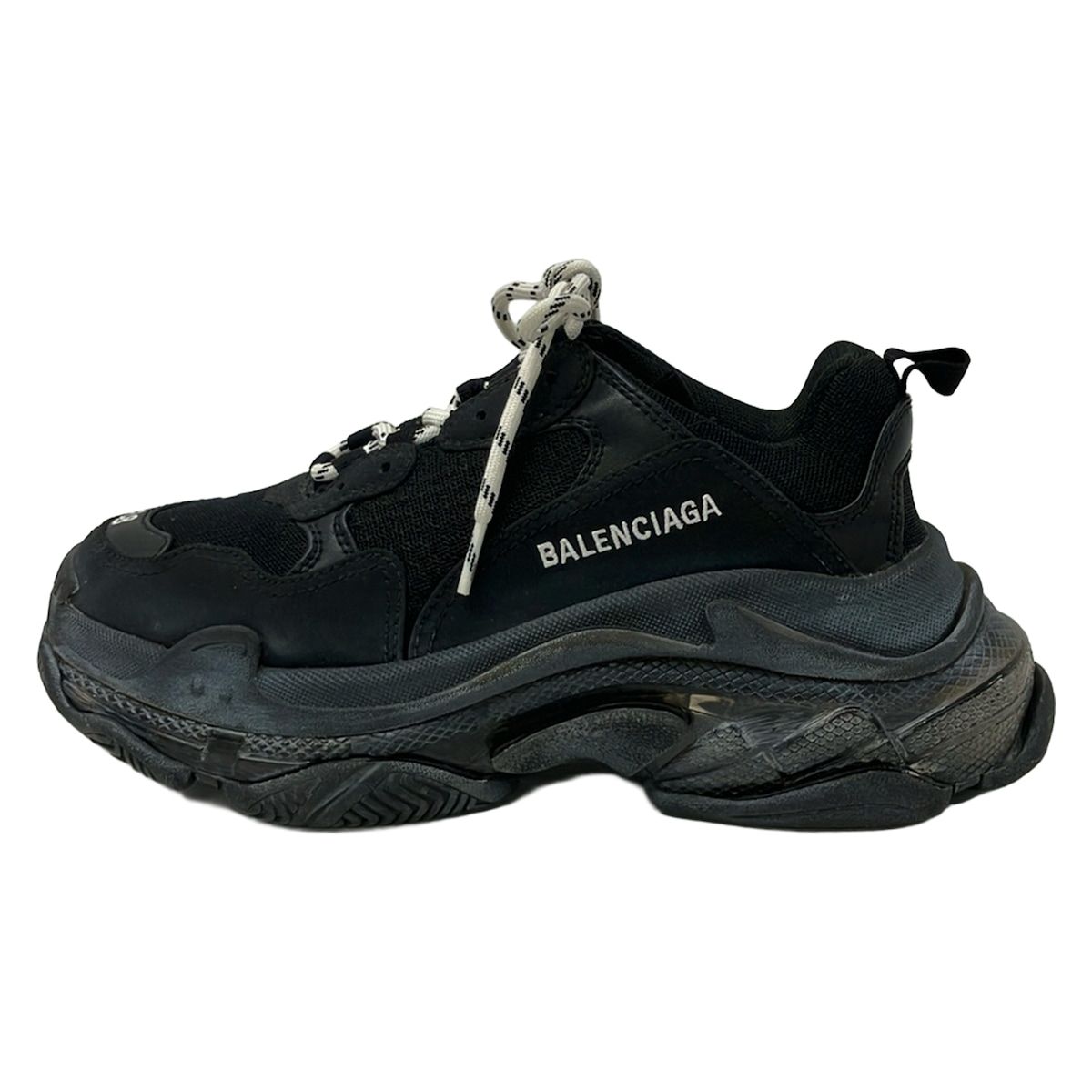 Balenciaga Sneakers Triple S Black White Leather