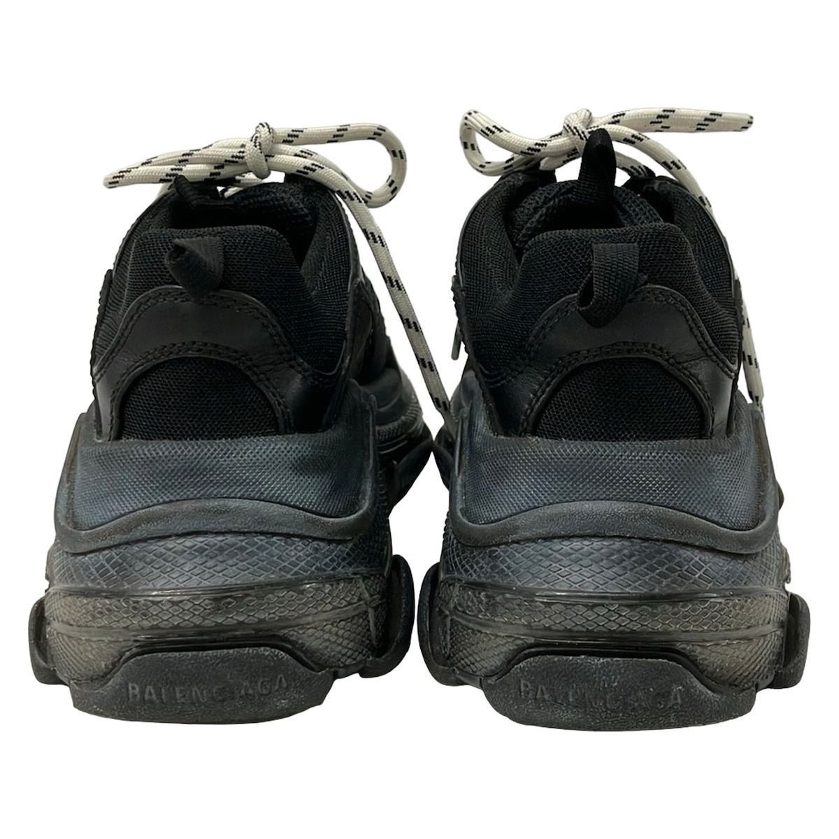 Balenciaga Sneakers Triple S Black White Leather — view 3