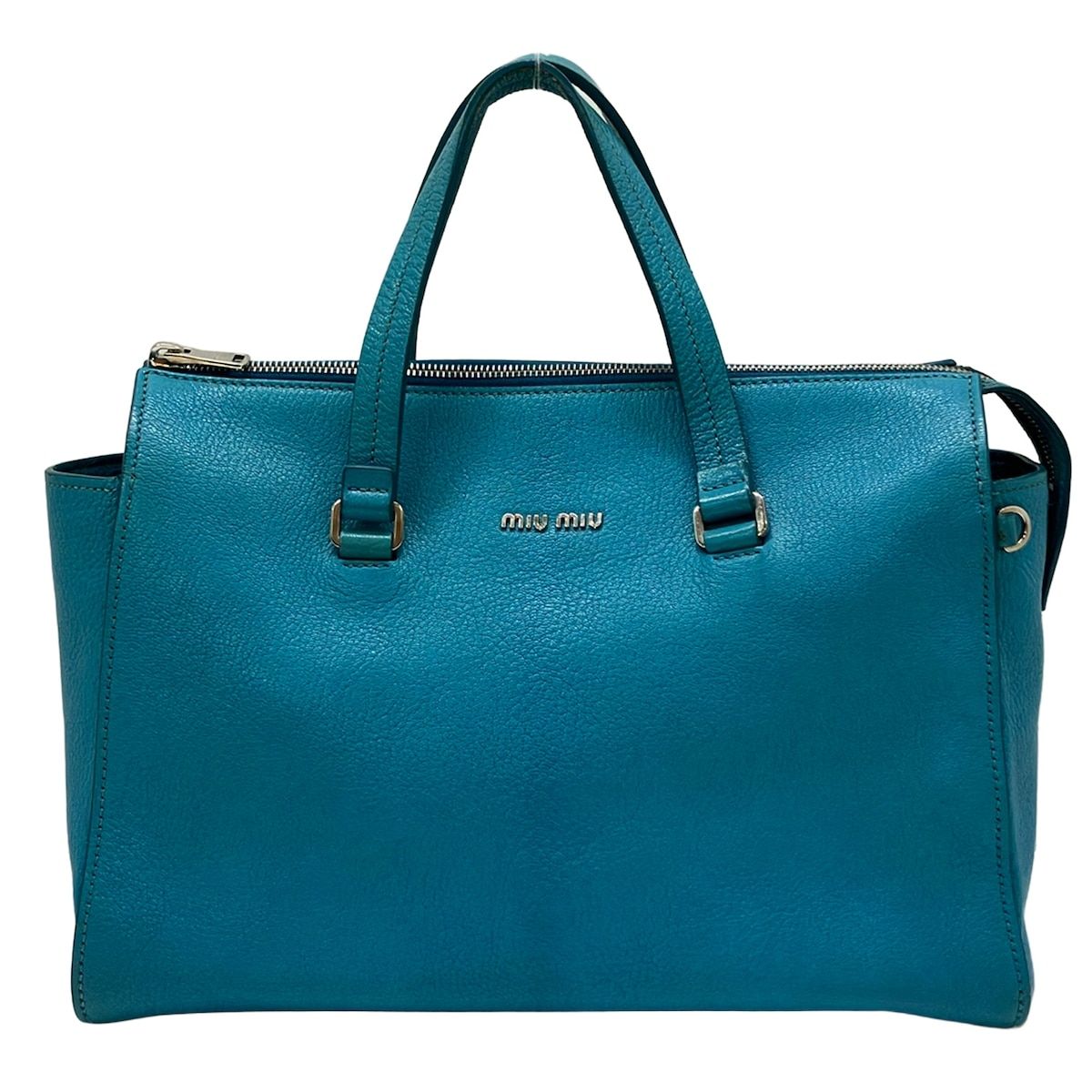 Miu Miu Handbag Blue Leather