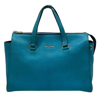 Miu Miu Handbag Blue Leather