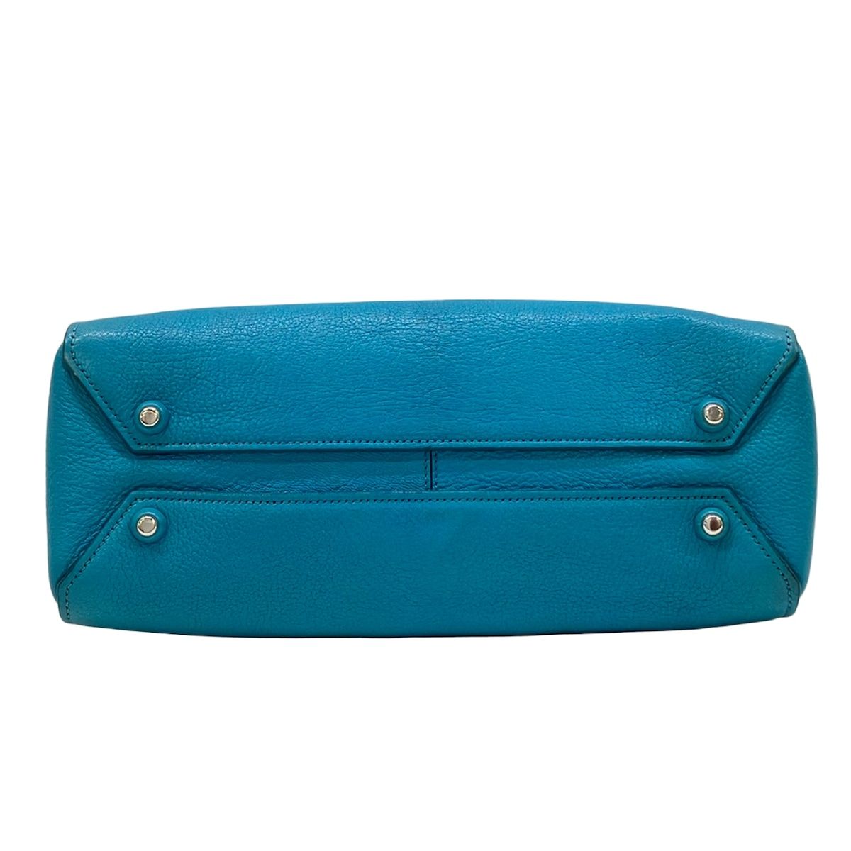 Miu Miu Handbag Blue Leather — view 5