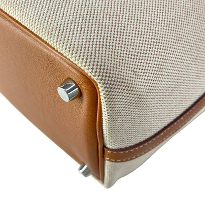 Hermes Handbag Picotin PM Ivory Forbe Silver — view 8