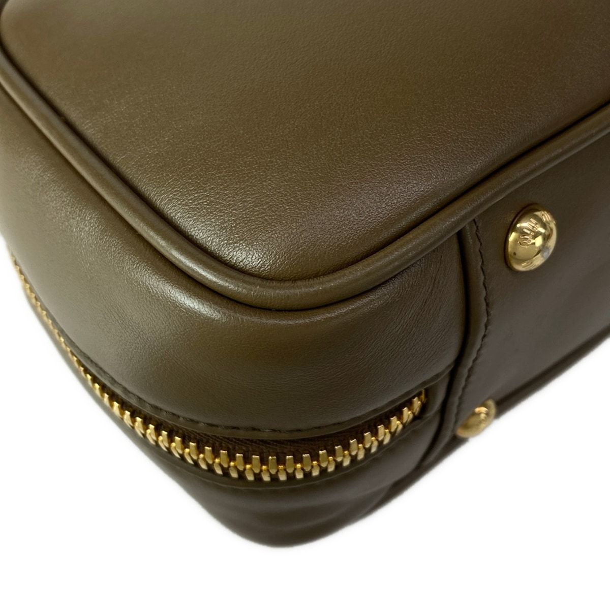 Miu Miu Handbag Arcadi Brown Khaki Limited Leather — view 7