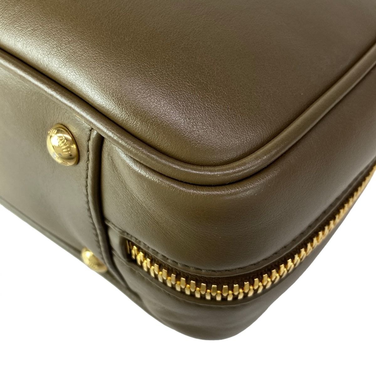 Miu Miu Handbag Arcadi Brown Khaki Limited Leather — view 6