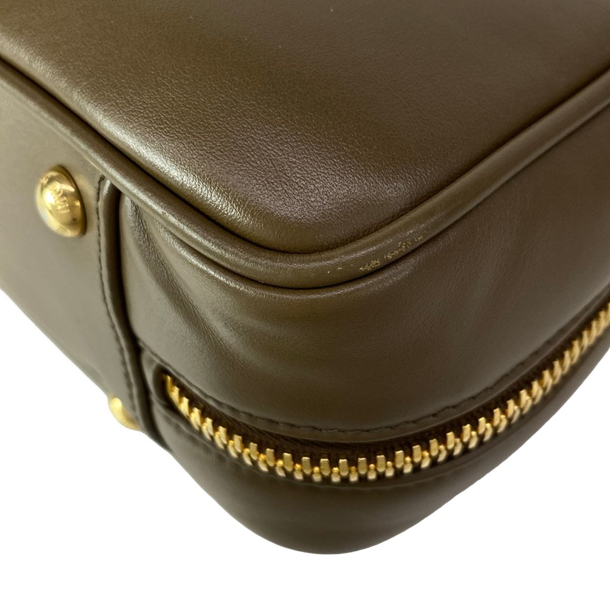 Miu Miu Handbag Arcadi Brown Khaki Limited Leather — view 8