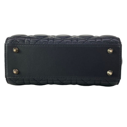 Dior Handbag Lady Small Black Gold Lambskin — view 5