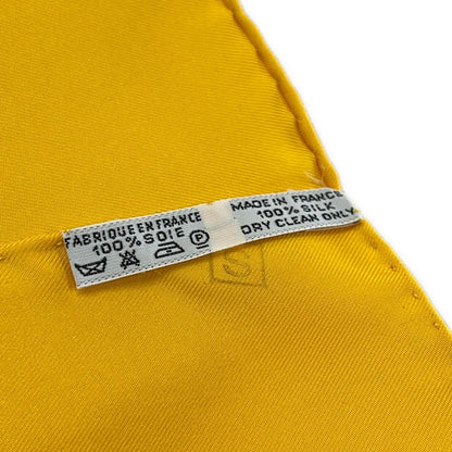 Hermes Scarf Carre 90 Yellow Blue Festival Des Amazones Silk — view 3