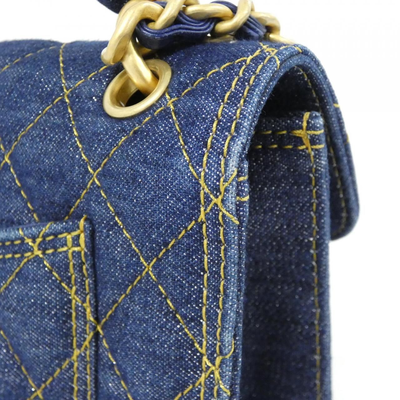 Chanel Bag Handbag Blue — view 5