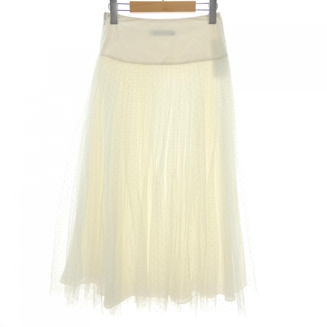 Dior Pleated Midi Skirt Plume — view 2