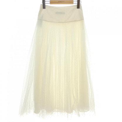 Dior Pleated Midi Skirt Plume