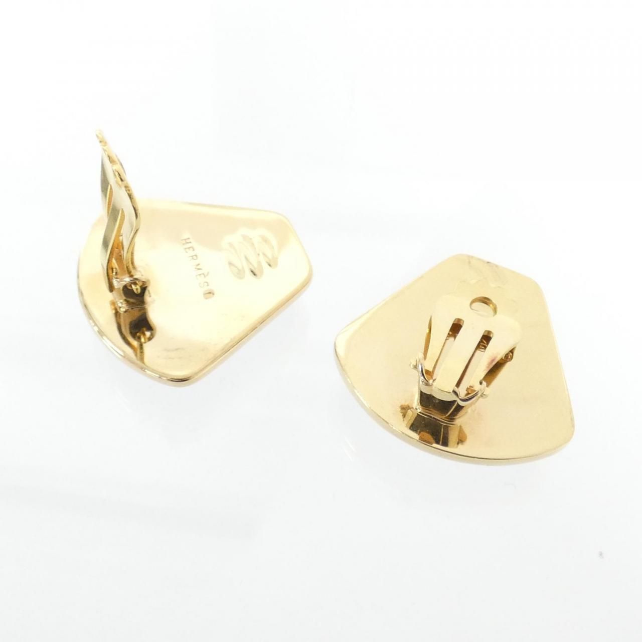 Hermes Vintage Earrings Gold — view 3