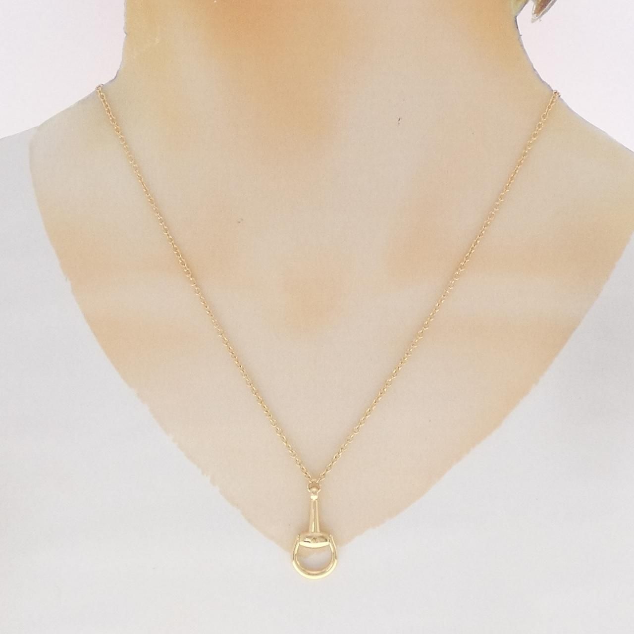 Gucci Horsebit Necklace Gold — view 5