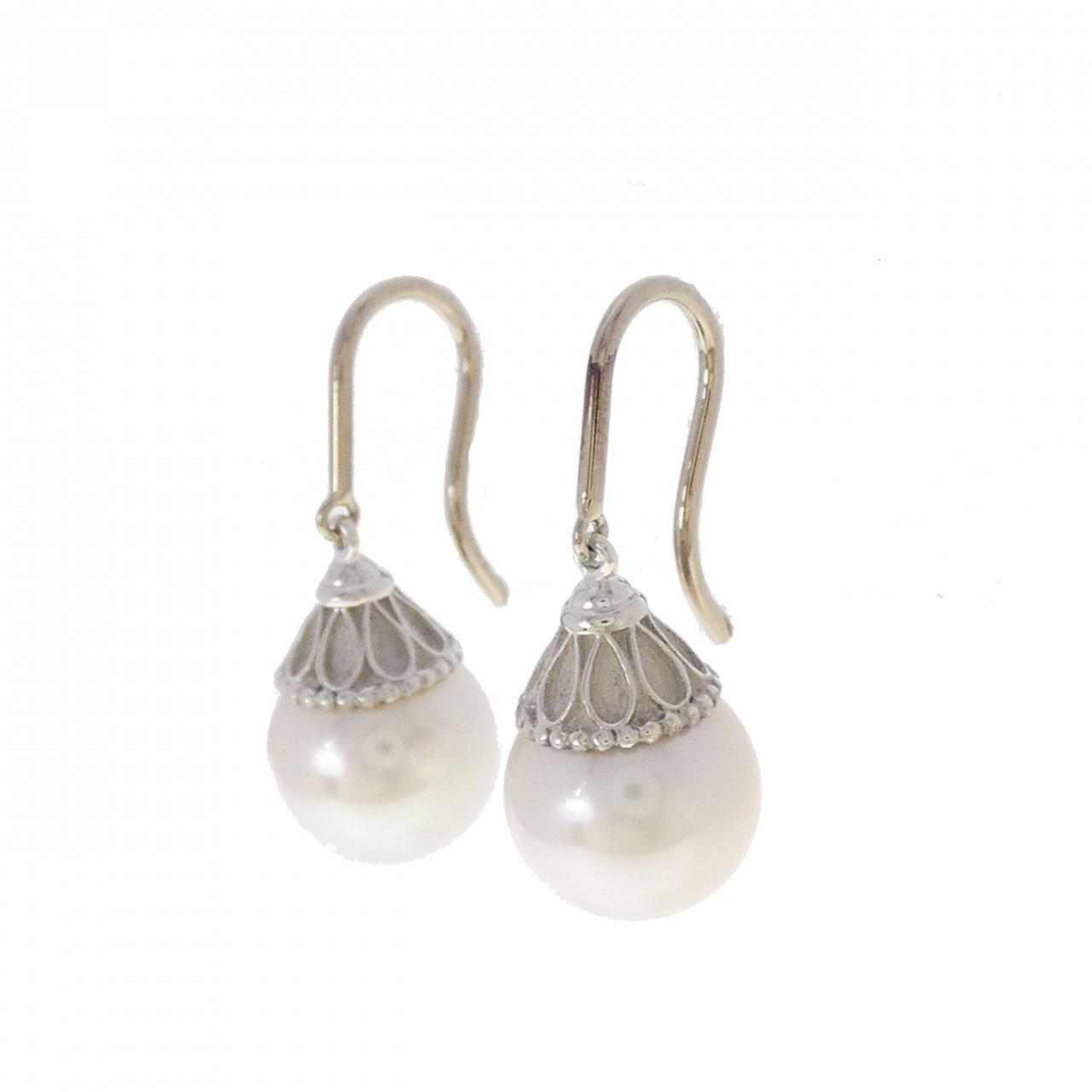Tiffany & Co Fresh Water Pearl Earrings 9.9 mm — view 2