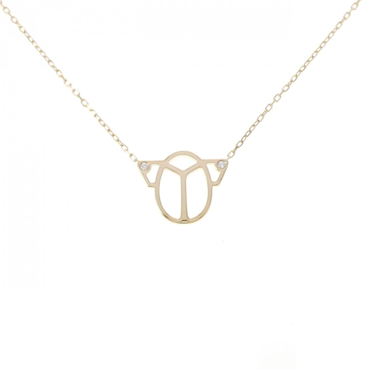 Cartier Scarab Necklace Gold