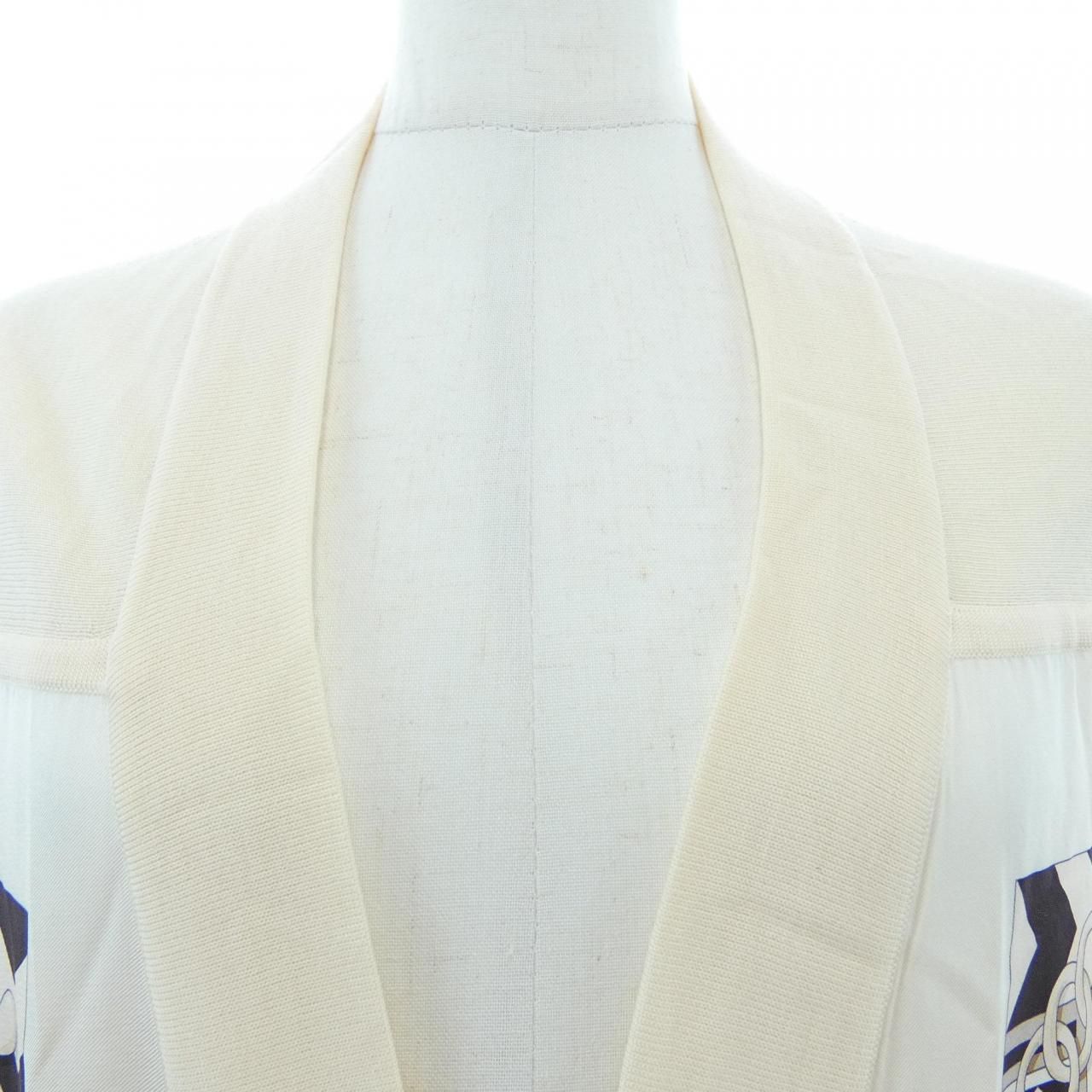 Hermes Panoplie Equestre Twill Lane Long Cardigan — view 5