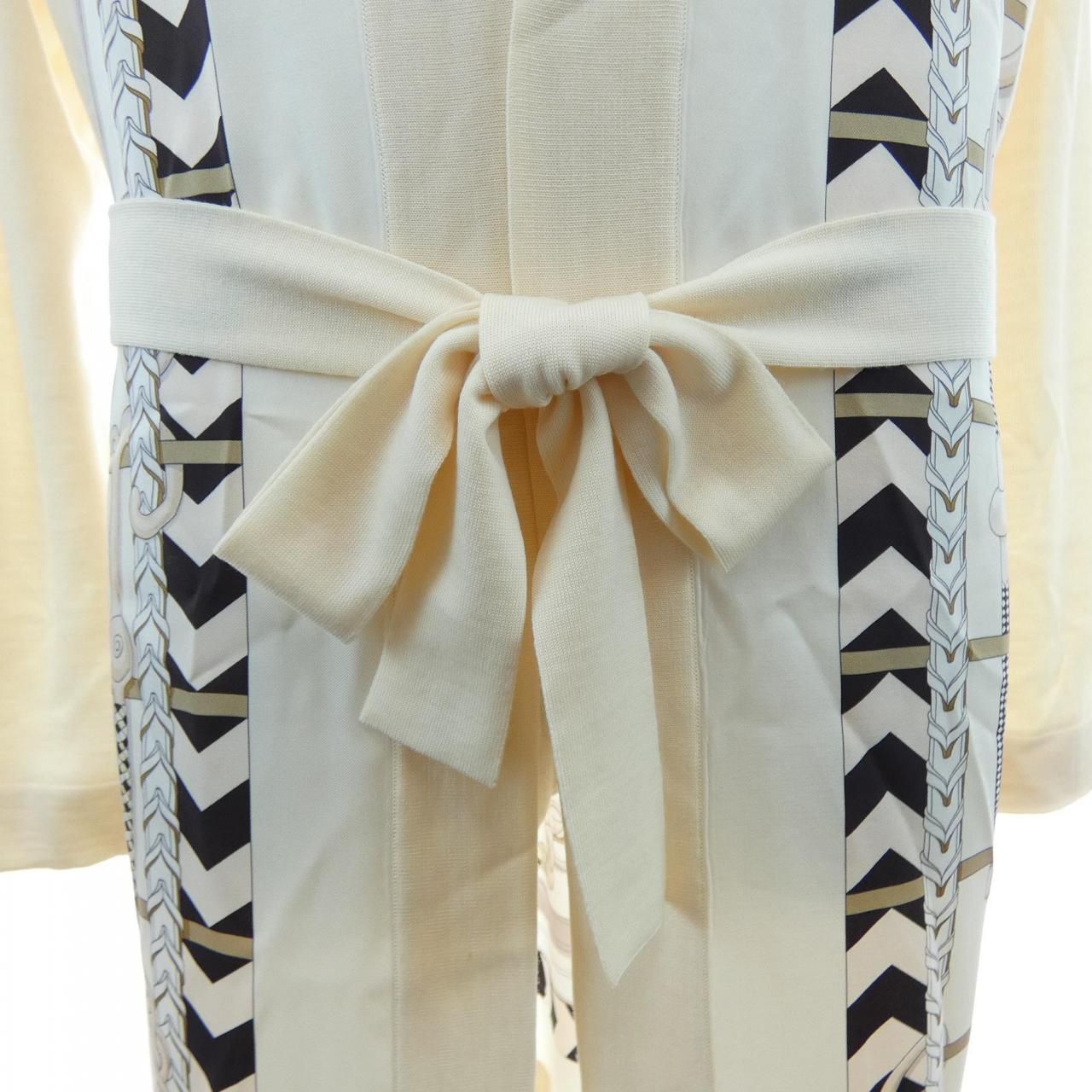 Hermes Panoplie Equestre Twill Lane Long Cardigan — view 7