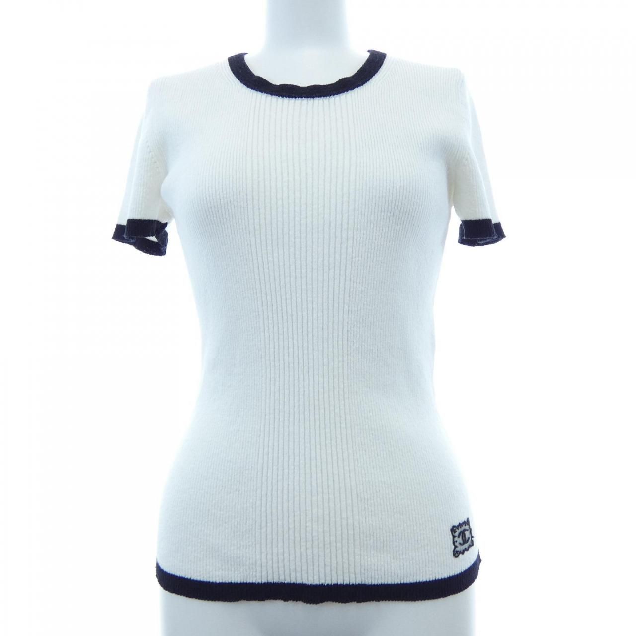 Chanel Knit Sweater White