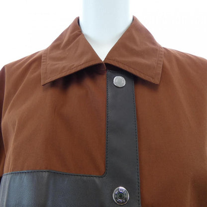 Hermes Asymmetric Coat Brown — view 5