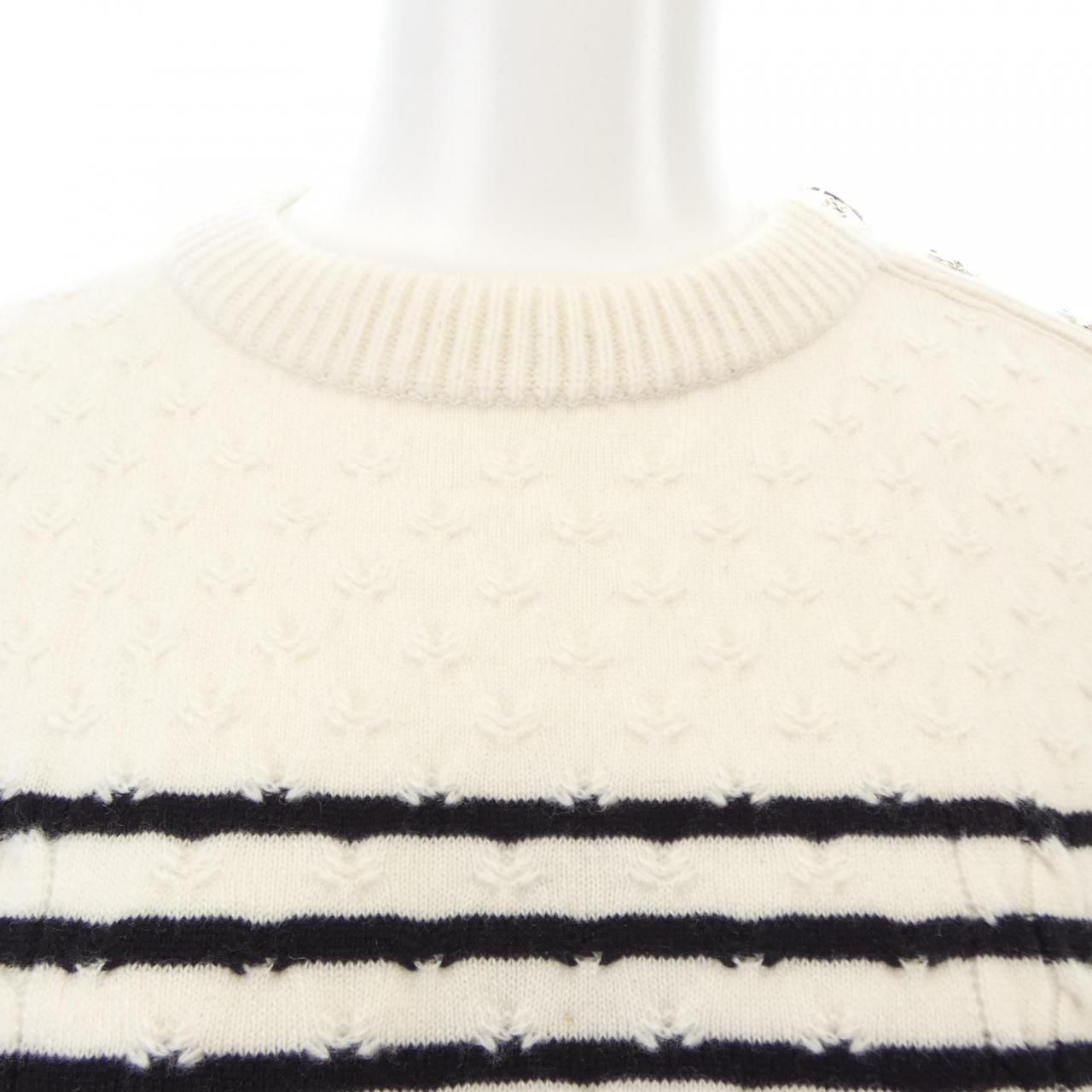 Chanel Knit Sweater White — view 6
