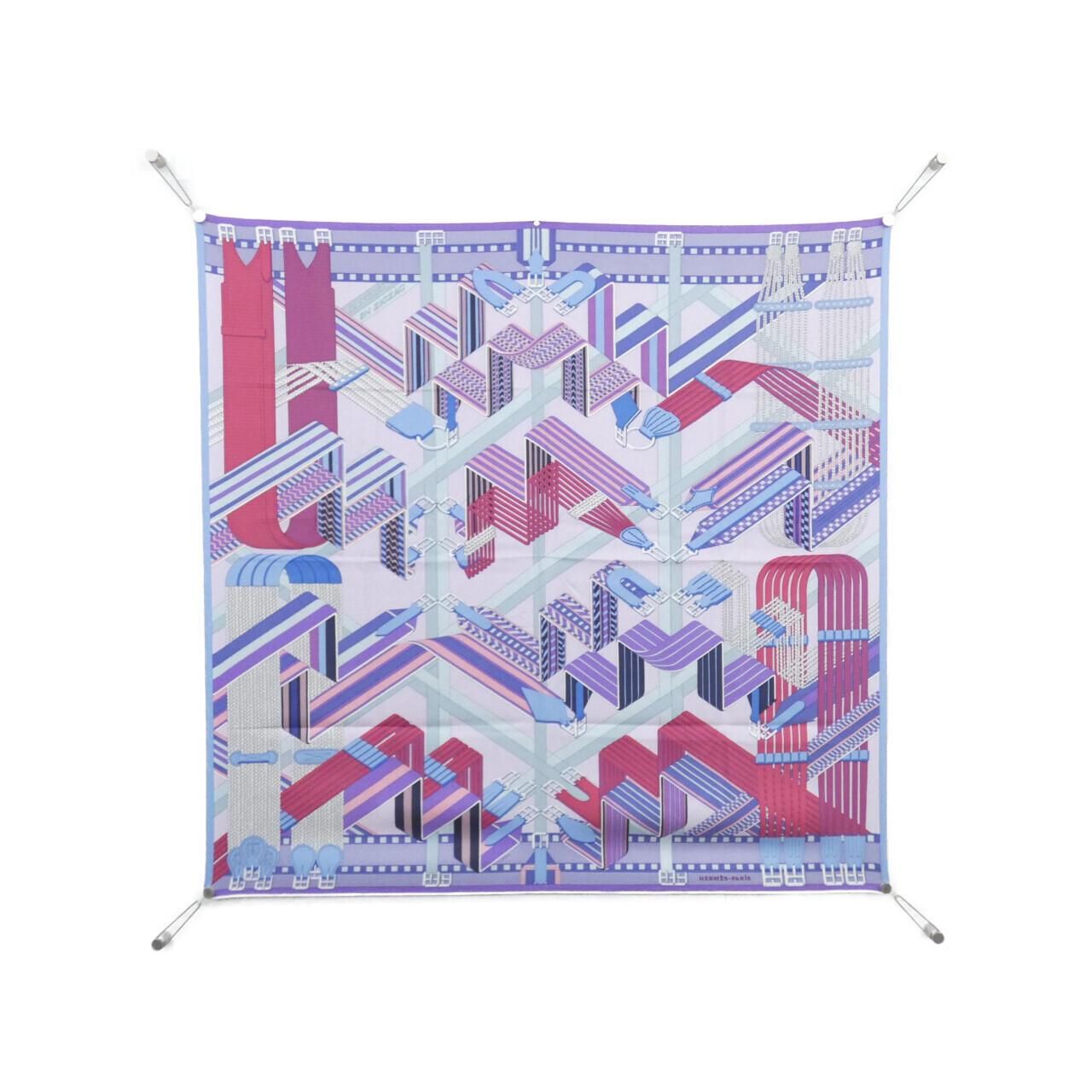 Hermes Sangles en Zigzag Carre 90 Scarf