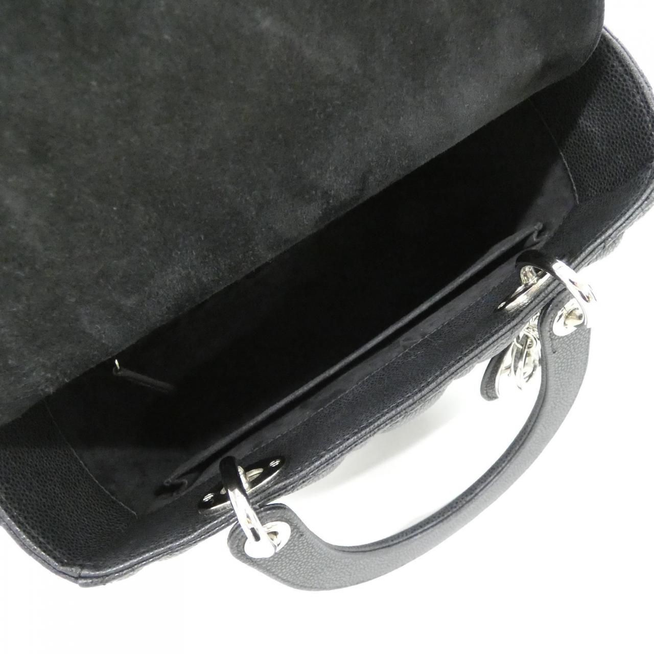 Dior Lady Bag Handbag Black — view 9