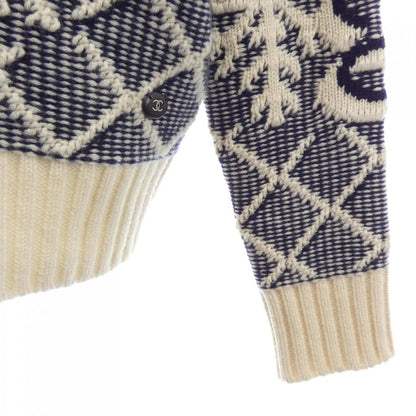 Chanel Knit Sweater White — view 7