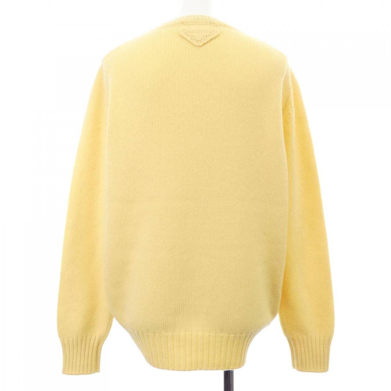 Prada Triangle Logo Knit Sweater — view 2