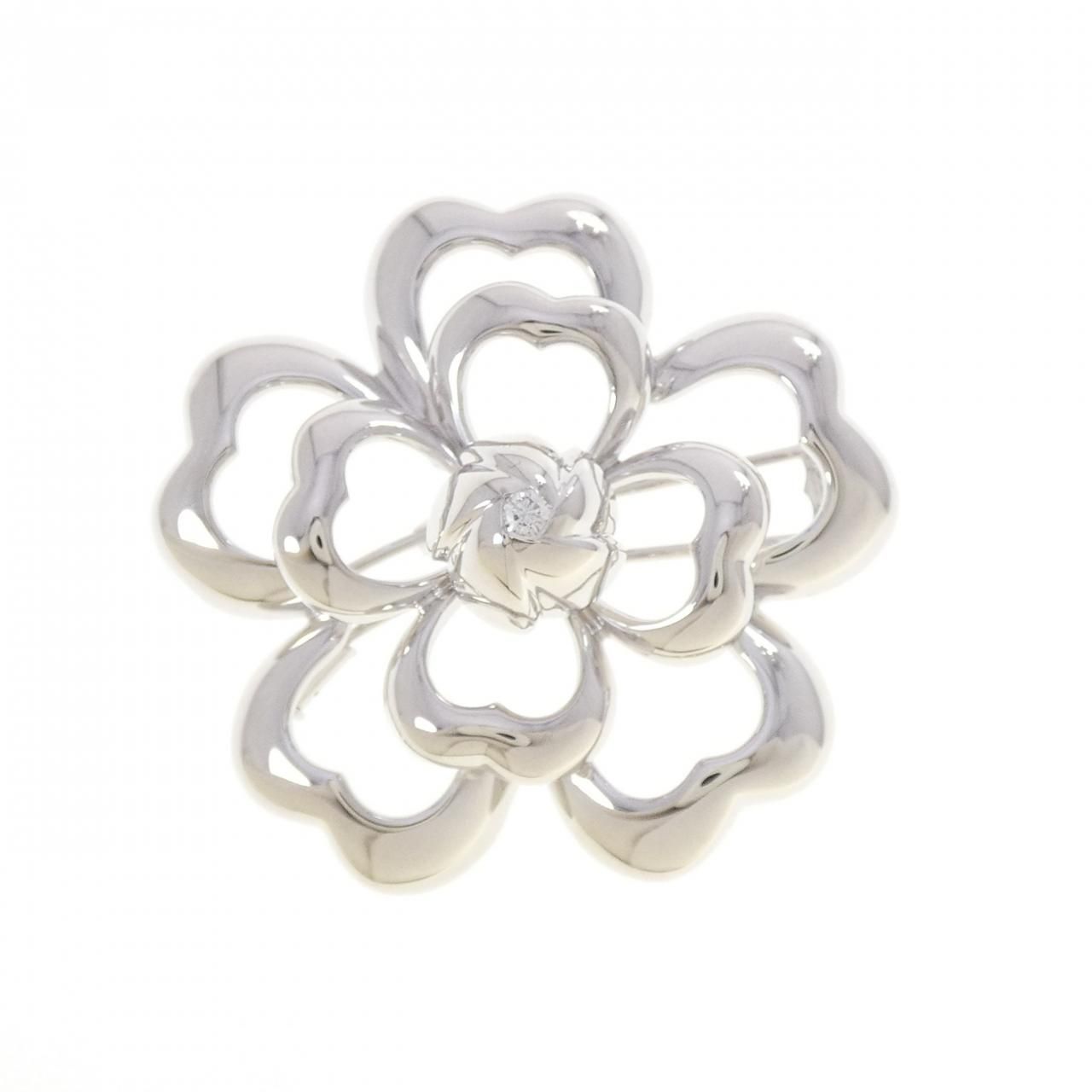 Chanel Brooch White Gold