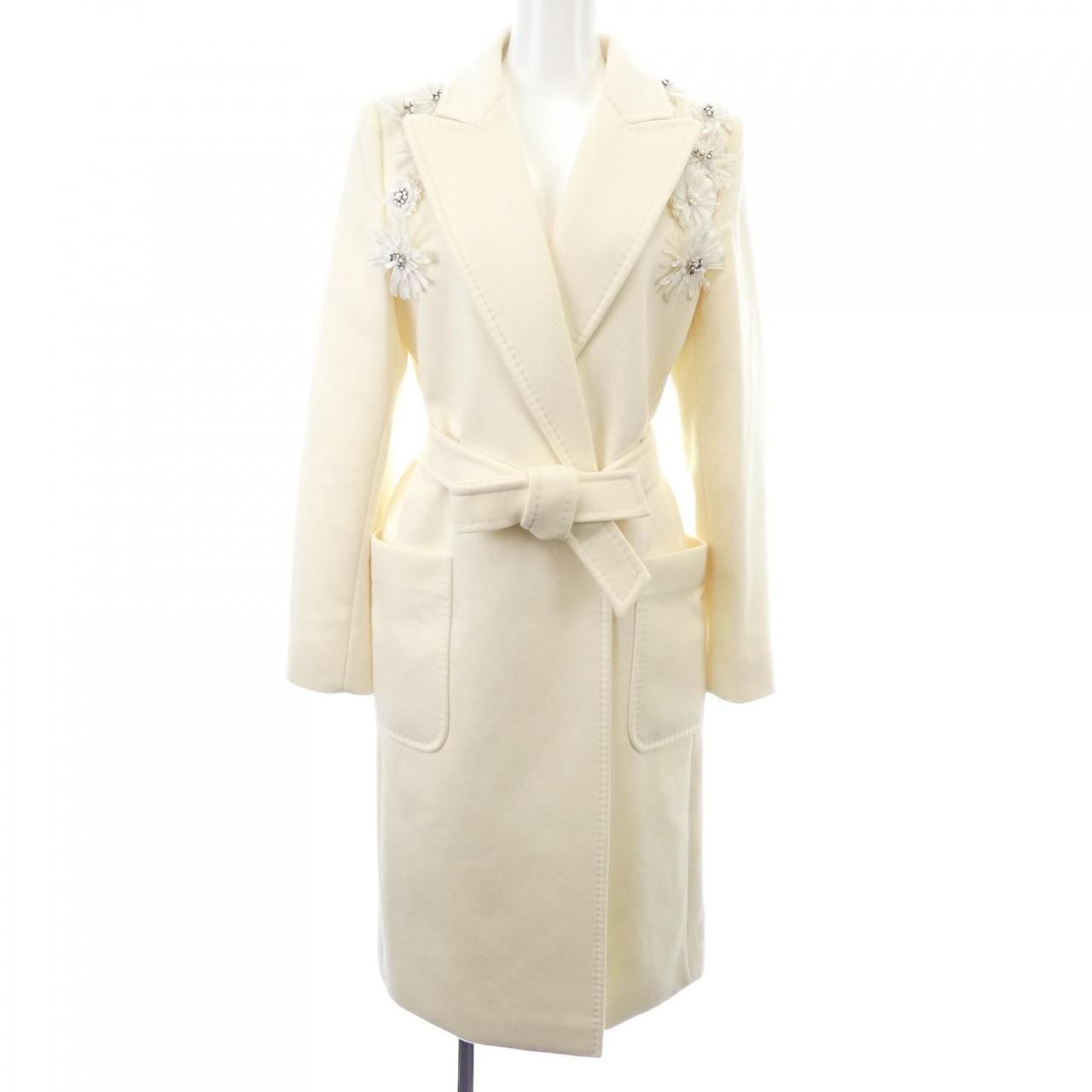Max Mara Coat White