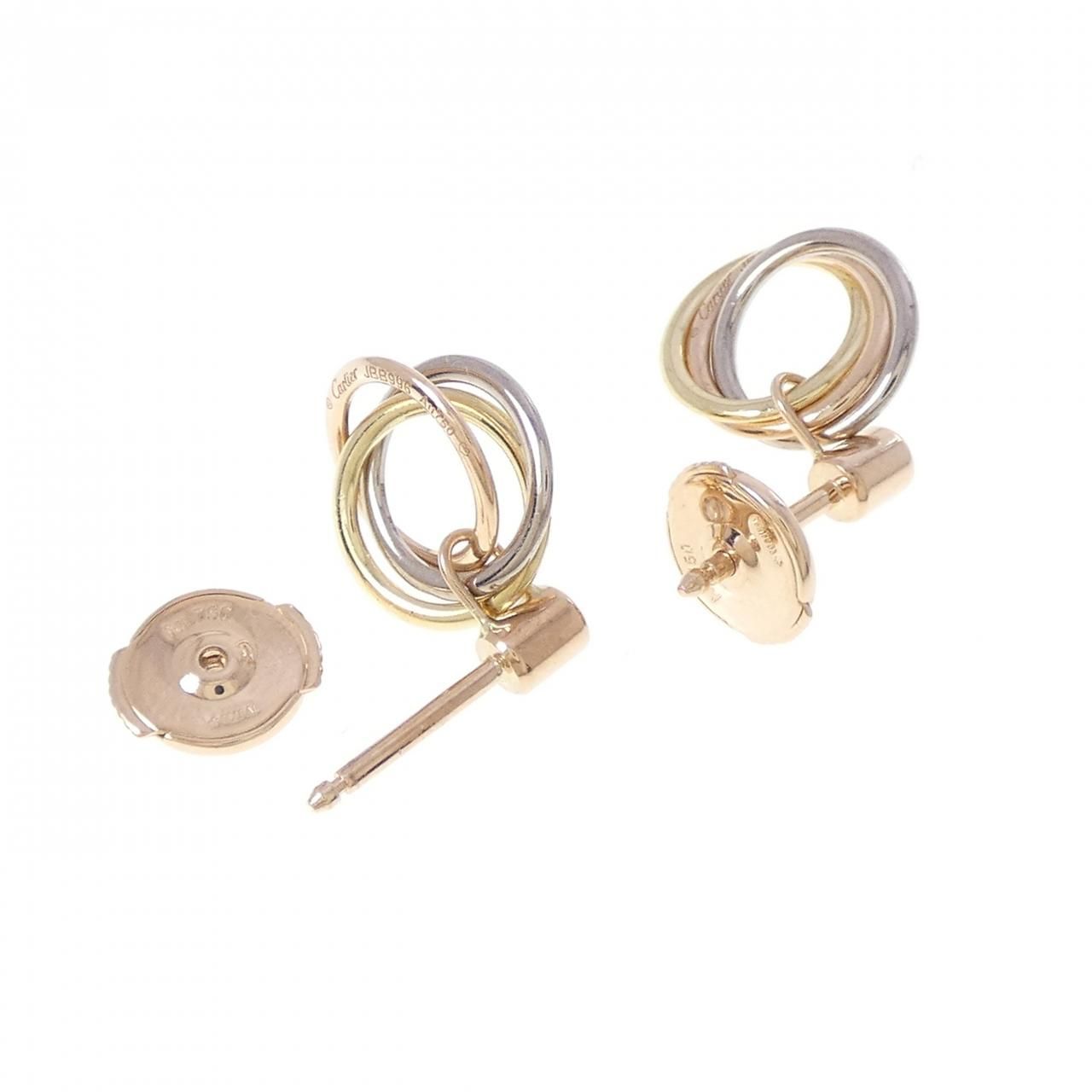 Cartier Trinity Earrings Gold — view 3