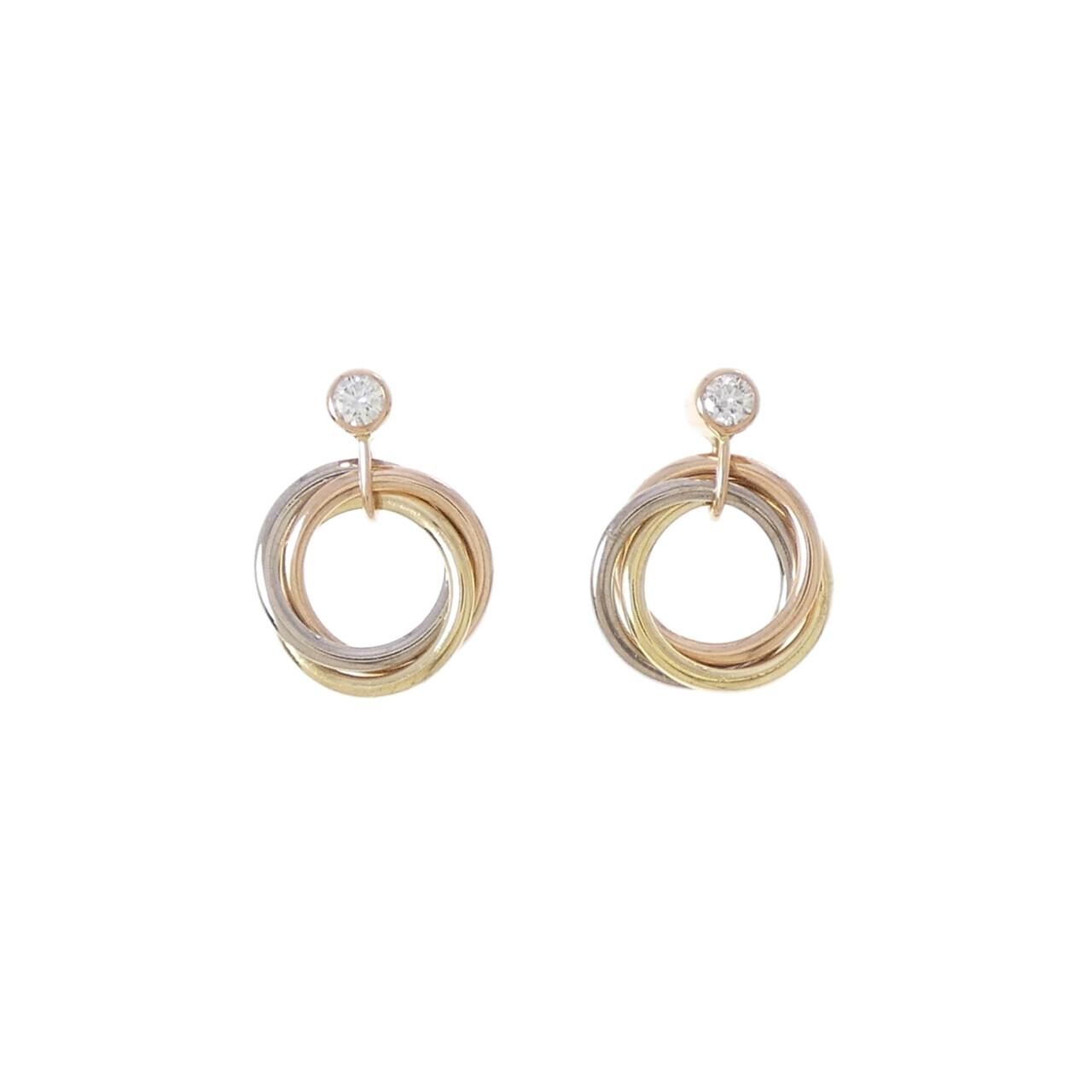 Cartier Trinity Earrings Gold