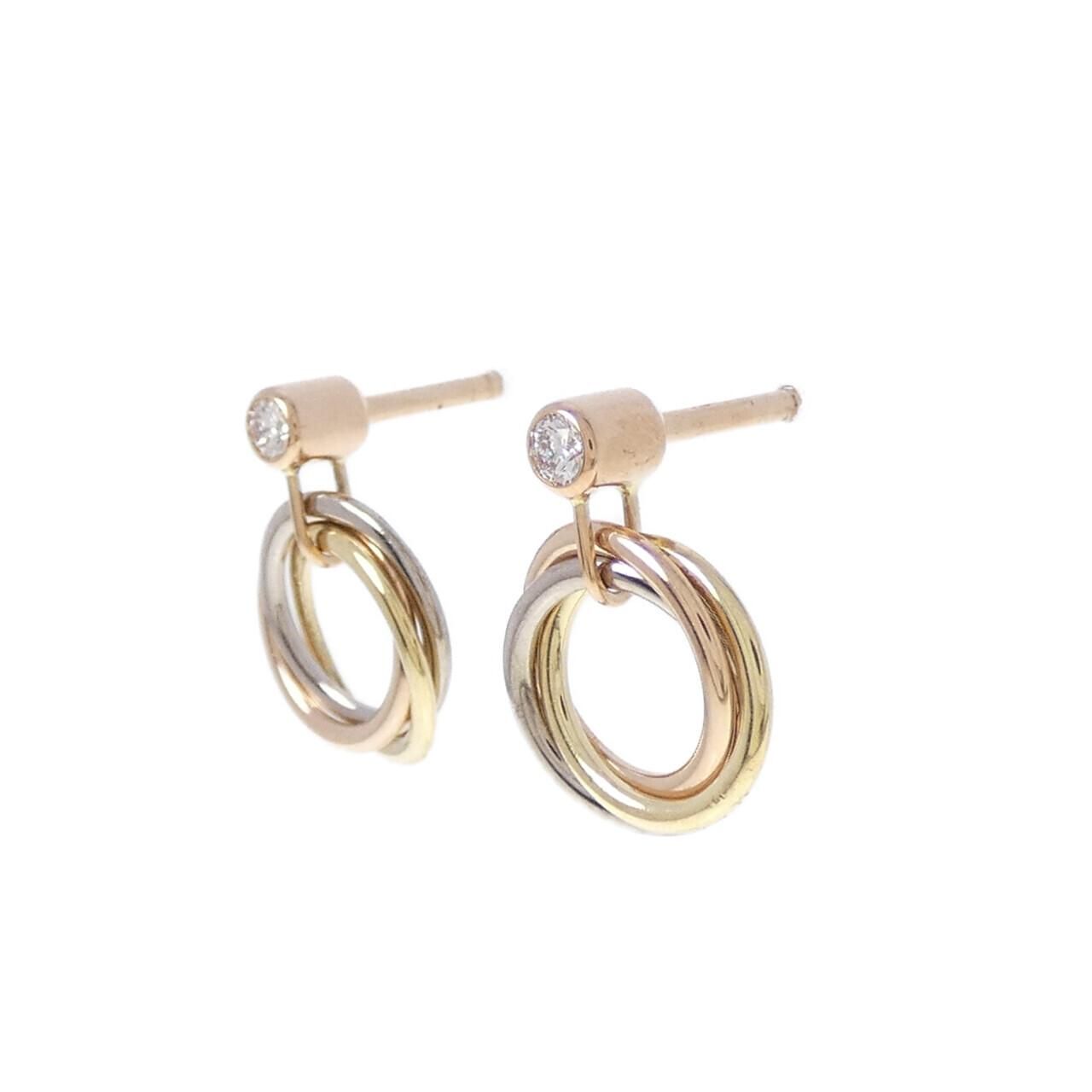 Cartier Trinity Earrings Gold — view 2