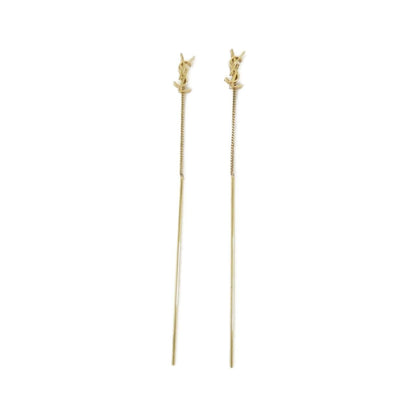 Saint Laurent Earrings Gold