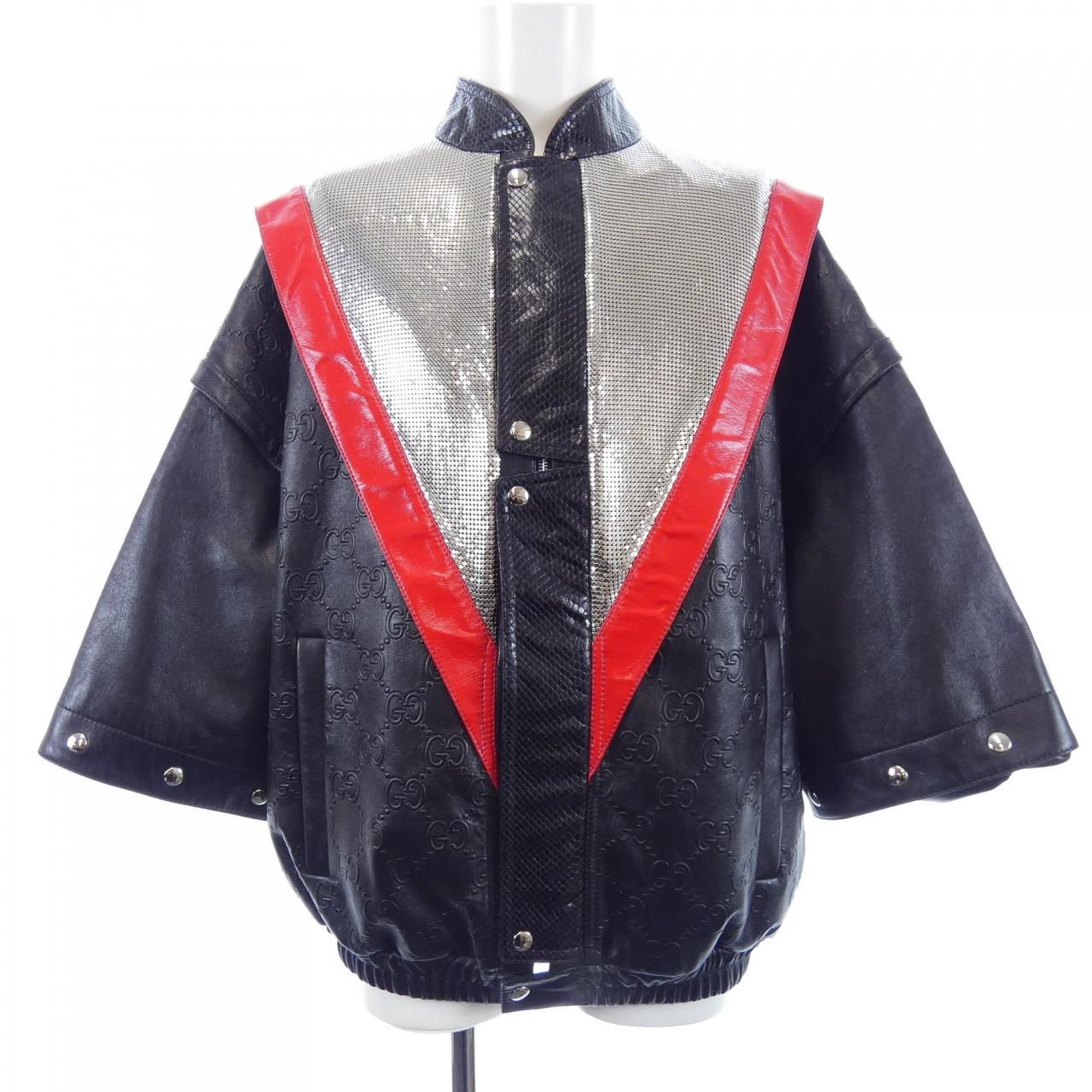 Gucci GG Leather Jacket — view 8