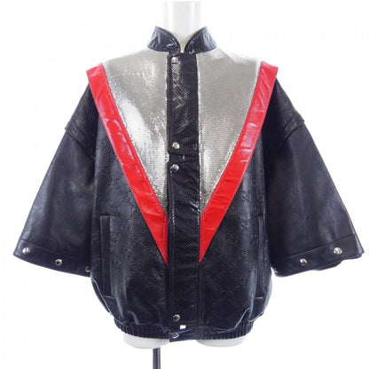 Gucci GG Leather Jacket — view 8