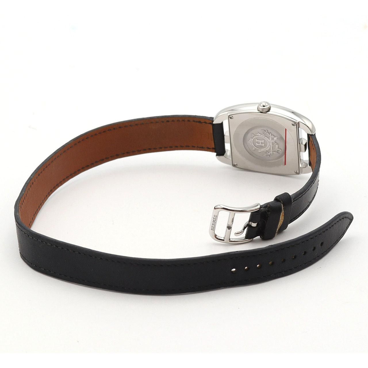 Hermes Cape Cod Tonneau Double Tour SS Quartz Watch — view 7