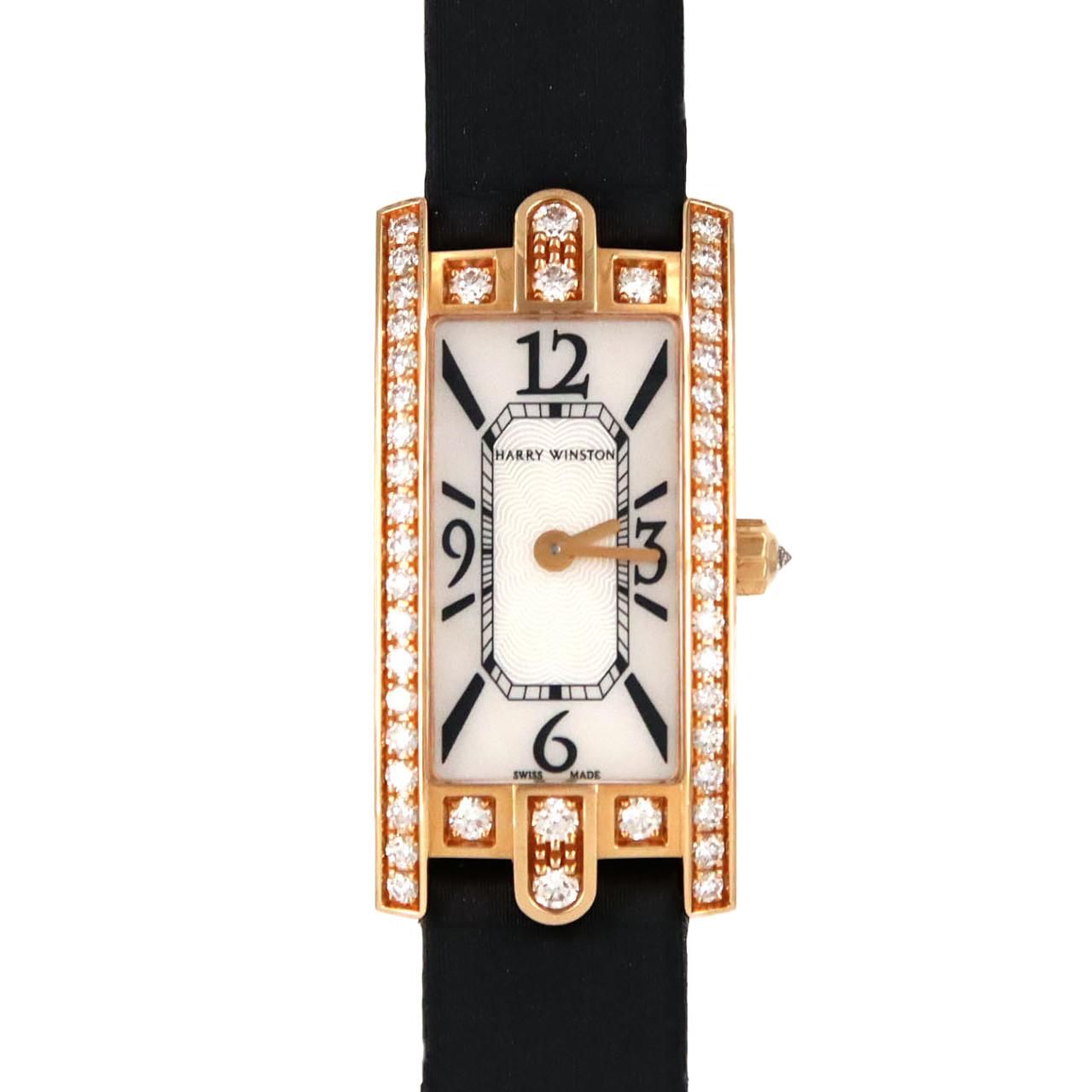 Harry Winston Avenue C Mini RG D PG RG Quartz Watch