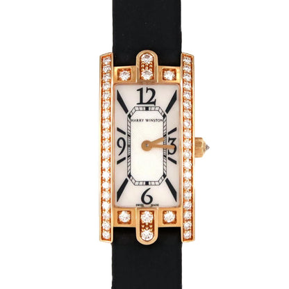 Harry Winston Avenue C Mini RG D PG RG Quartz Watch