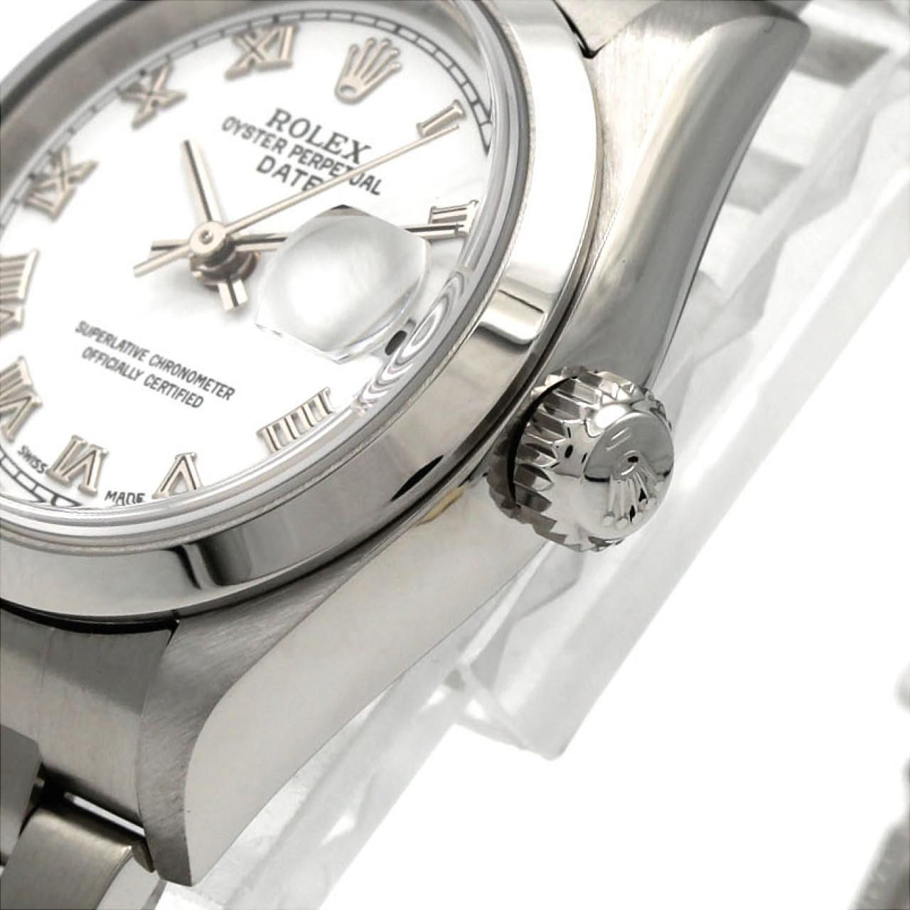 Rolex Oyster Perpetual Date SS Automatic Winding Number Watch — view 4