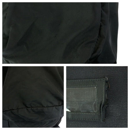 Prada Tessuto Black Silver Nylon Backpack — view 5