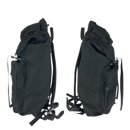 Prada Tessuto Black Silver Nylon Backpack — view 8