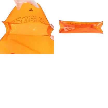 Hermes Vinyl Kelly Skeleton Orange Gold Handbag — view 9