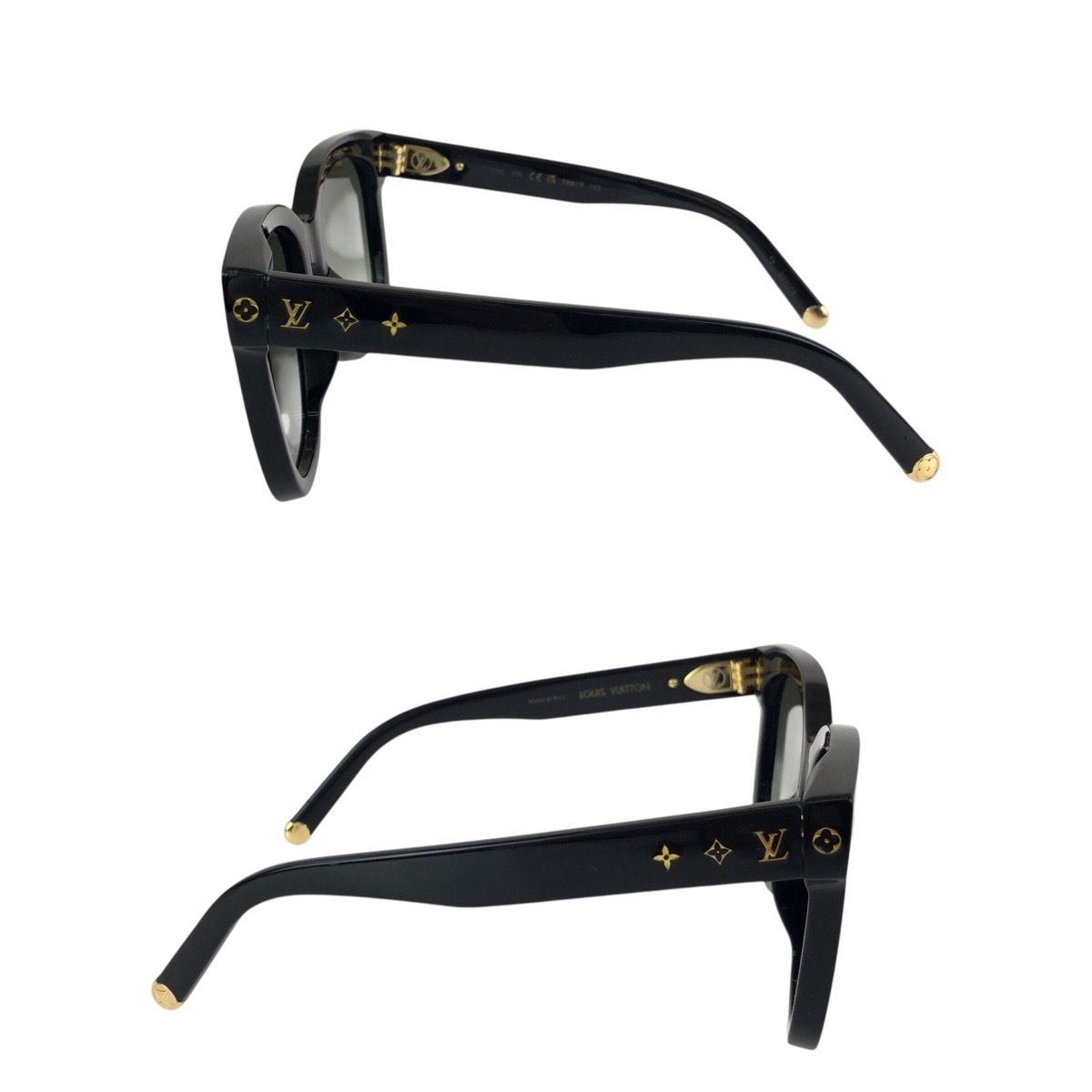 Louis Vuitton Sunglasses My Monogram Cat Eye Black Gold Eyewear — view 4