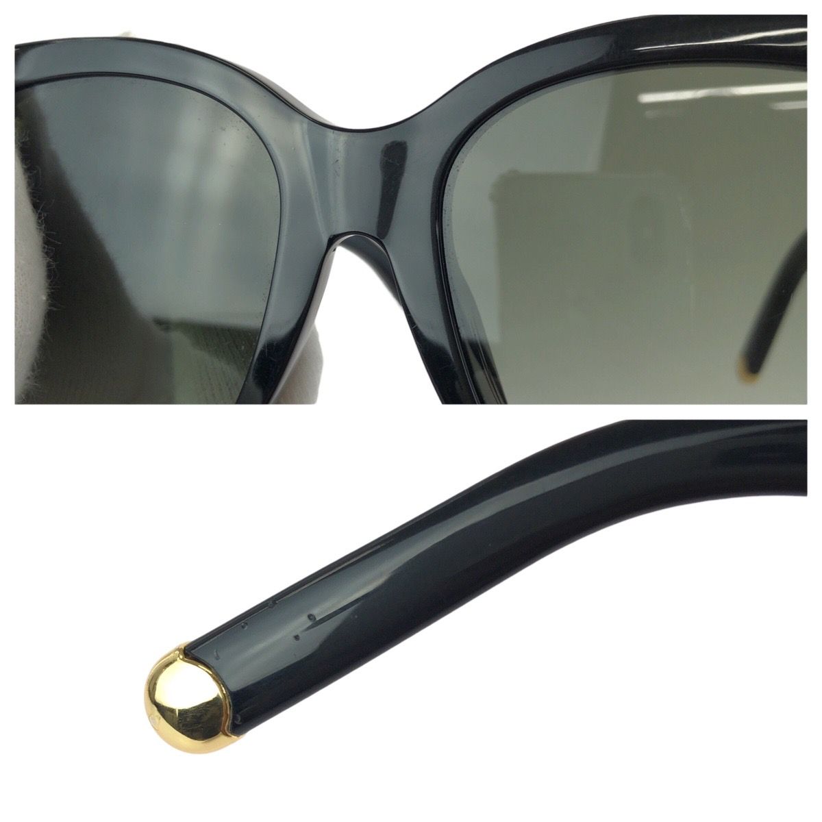 Louis Vuitton Sunglasses My Monogram Cat Eye Black Gold Eyewear — view 8