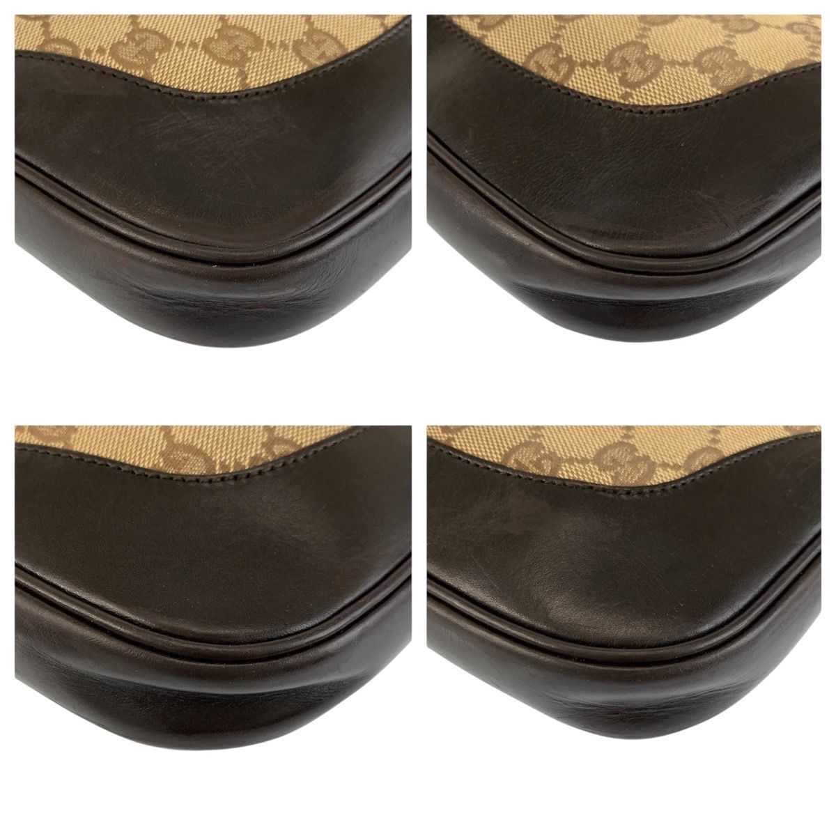 Gucci Jackie Sherry Line Beige Brown GG Canvas 001 Shoulder — view 4