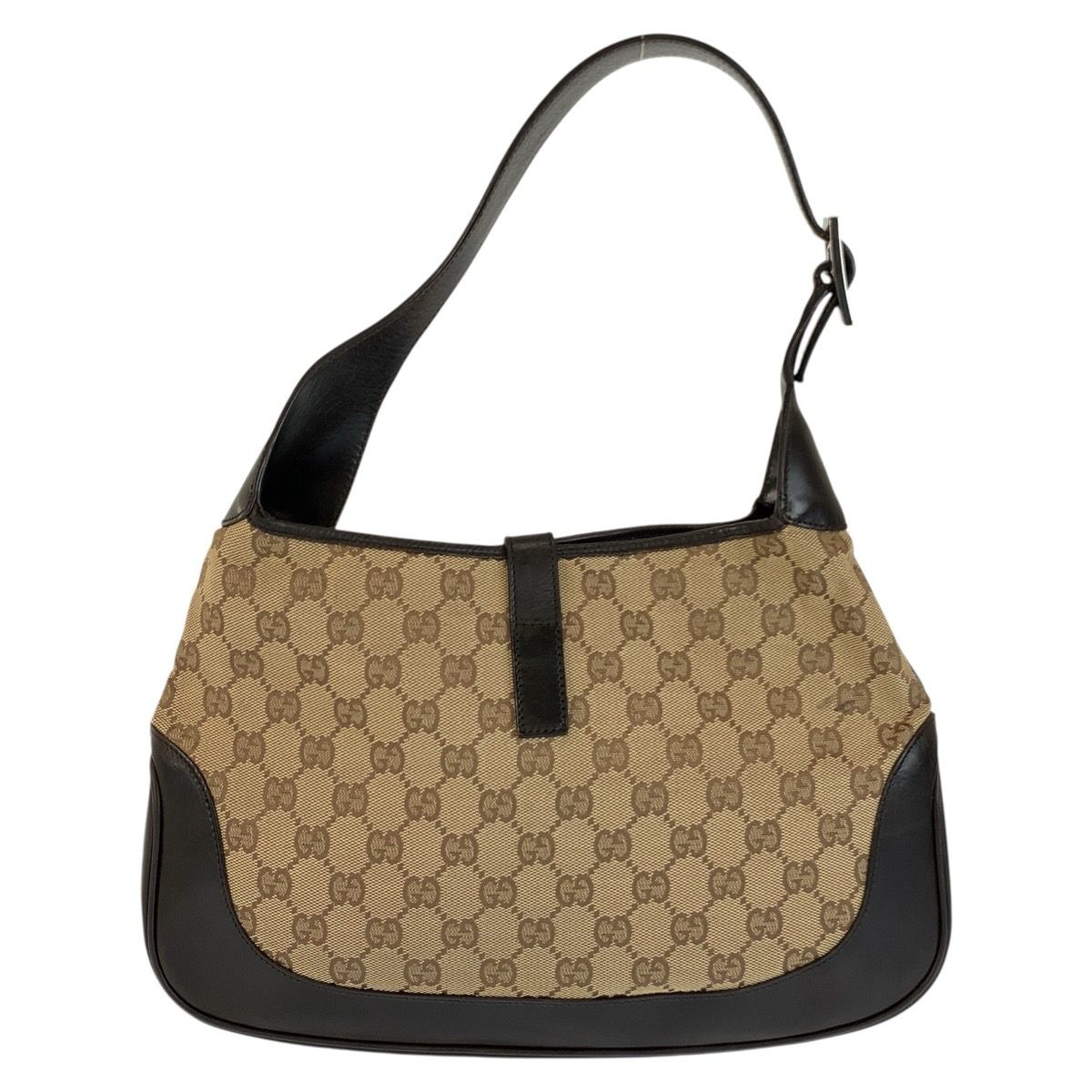 Gucci Jackie Sherry Line Beige Brown GG Canvas 001 Shoulder — view 2