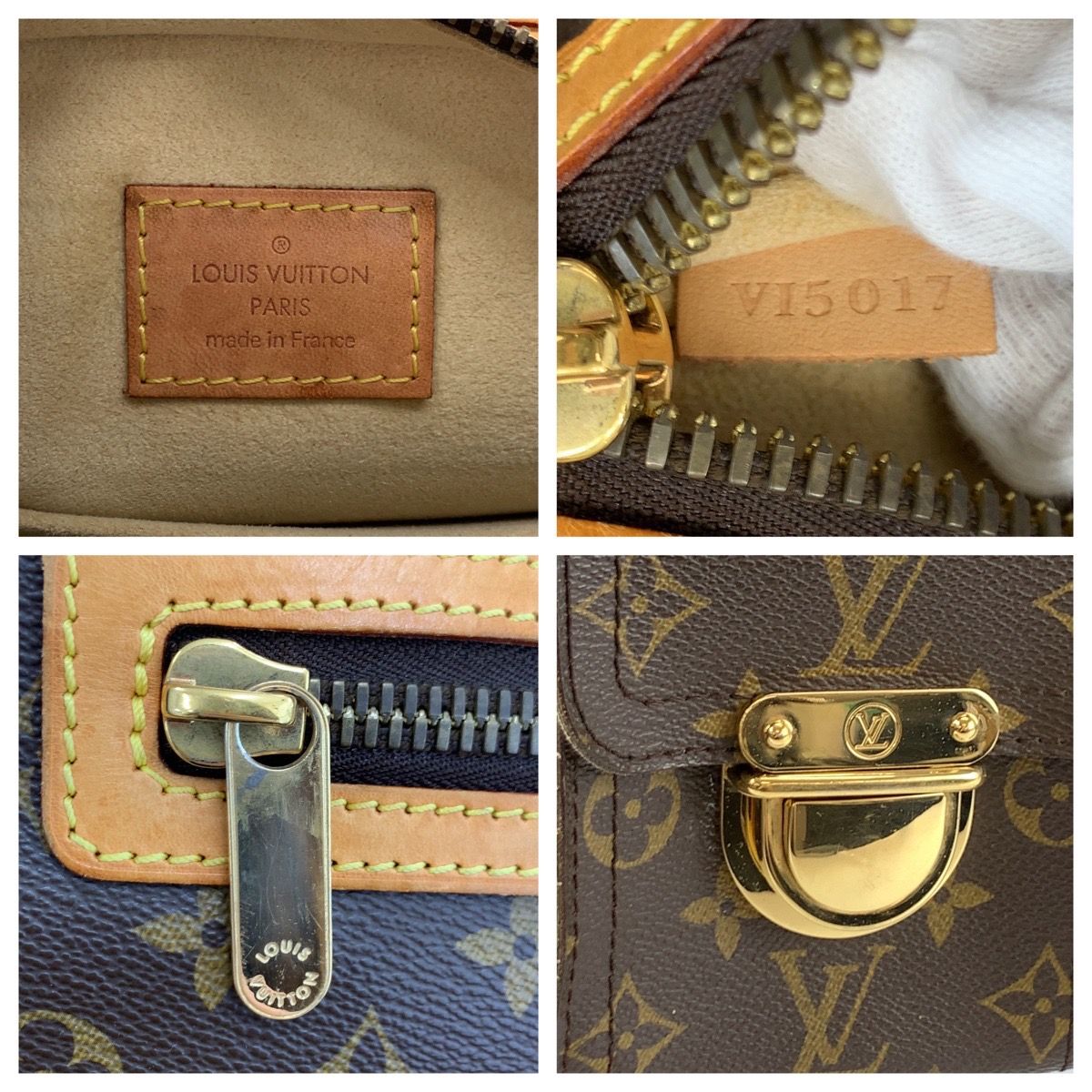 Louis Vuitton Monogram Hudson GM Brown Gold Shoulder Bag Pochette — view 3
